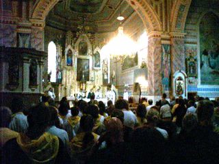 Jeszcze przed wyjściem mamy mszę św. – ostatnią w tej pielgrzymce